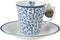 Laura Ashley Blueprint Collectables Espresso kopjes met schotel - Floris 9 cl.