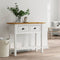 vidaXL - Wandtafel - BODO - 91x35x74 - cm - massief - grenenhout - bruin