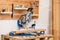 Scheppach HM 305 SL - Kap- en trekzaag - 2000 W motor 305 mm zaagblad