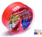 Weidmüller 9025900000 - Assortiment adereindhulzen 0.5 mm² tot 2.5 mm² - Deels geïsoleerd Oranje Wit Geel Rood Blauw
