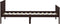 vidaXL - Bedframe - massief - grenenhout - donkerbruin - 100x200 - cm