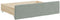vidaXL - Opberglades - bed - 2 - st - bewerkt - hout - en - fluweel - lichtgrijs