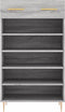 vidaXL - Schoenenkast - 60x35x105 - cm - bewerkt - hout - grijs - sonoma - eikenkleur