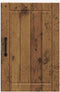 vidaXL - Keukenwandkast - Lucca - bewerkt - hout - oud - houtkleurig