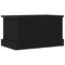 vidaXL - Opbergdoos - Zwart - Eiken - 50x30x28 - cm - Samengesteld - Hout
