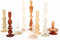 Kaarsenhouder set Aurora - Bruin - 7.5×31 cm/7.5×23 cm/8.5×12 cm