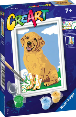 Ravensburger CreArt Friendly Retriever - Schilderen op nummer voor kinderen
