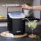 BREND BR-2213 - IJsblokjesmachine - 10 kg per dag - Zwart