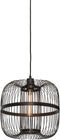 GOOD&MOJO Hanglamp Hokkaido - Bamboe Zwart - Ø25cm - - Hanglampen Eetkamer, Slaapkamer, Woonkamer