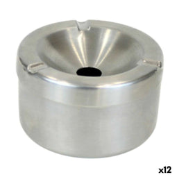 Asbak Confortime Staal 10 x 5,5 cm (12 Stuks)