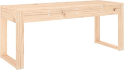 vidaXL - Tuinbank - 110x38x45 - cm - massief - grenenhout