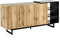 Sideboard met 2 deuren FIORA Bruin/zwart