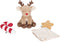 Little Dutch Giftset - Baby geschenkset - 3 zachte items kerstthema - Groen Rood Bruin Wit (3 stuks)