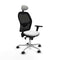 Piqueras y Crespo 3D086N1 - Bureaustoel - Hoogteverstelbaar met hoofdsteun - Wit