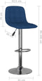 vidaXL - Barkrukken - 2 - st - stof - blauw