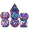 Orion Dobbelstenen Set - 7 delig - Paars Groen (Let op! !)