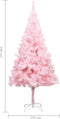 vidaXL - Kunstkerstboom - met - standaard - 240 - cm - PVC - roze
