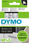 DYMO D1 - Labeltape - Zwart op Doorzichtig - 12 mm x 7 m (1 stuk)