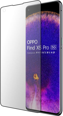 Mobiparts Oppo Find X5 Pro - Curved Glass Screen Protector - 9H krasbestendig - Ultra Smooth Touch
