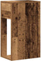 vidaXL - Computertorenstandaard - met - lade - 30x44x74 - cm - oud - houtkleurig