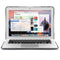 Sterke hardcase hoes met pootjes Geschikt voor MacBook Air 13 inch (2010-2017) grijs