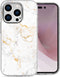 iMoshion Hoesje Geschikt voor iPhone 14 Pro Hoesje Siliconen - iMoshion Design hoesje - Wit / White Marble
