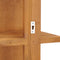vidaXL - Wandspiegel - met - schappen - 30x30x120 - cm - massief - teakhout