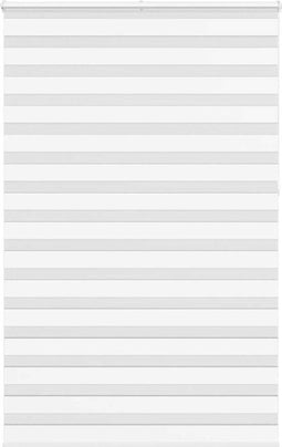 vidaXL - Zebra - rolgordijn - 145x230 - cm - stofbreedte - 140,9cm - polyester - wit