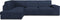 Hoes voor chaise longue met lange armleuning links Eysa ROC Blauw 110 x 120 x 500 cm