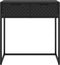 vidaXL - Wandtafel - 72x35x75 - cm - staal - zwart