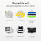Volcan Voetbal Spullen Set - Trainingsmateriaal - Speedladder Kegels Weerstandsbanden Weerstandsparachute Baltrainer Draagtas