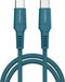 imoshion Kabel - USB C naar USB C Kabel - 2 meter - Snellader 60W - USB-C Oplader Kabel - Geschikt voor o.a. Apple iPhone 15/16 en Samsung - Donkerblauw