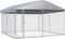 vidaXL - Hondenkennel - voor - buiten - met - dak - 382x382x225 - cm