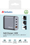 Verbatim GNC-140 - GaN Oplader - 4 Poorten 140W USB A/C