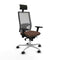 Bureaustoel met hoofdsteun Piqueras y Crespo 3D086N1 Donkerbruin