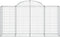 vidaXL - Schanskorven - 6 - st - gewelfd - 200x50x100/120 - cm - ijzer