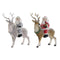 Kerstversiering DKD Home Decor Multicolour Rendier 17,5 x 9 x 23 cm (2 Stuks)