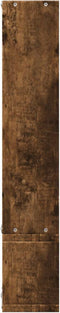 vidaXL - Wandschap - 96x12x64 - cm - bewerkt - hout - gerookt - eikenkleurig