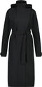AGU Trench Coat Long - Regenjas Dames - Wind- en waterproof - Zwart - L