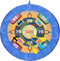 Klittenband Dartbord & Frisbee, 2in1