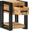 vidaXL - Nachtkast - 40x40x40 - cm - Massief - Mangohout
