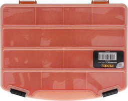 Perel assortimentsdoos - 10 compartimenten - stapelbaar - 251 x 200 x 44 mm - geel/zwart