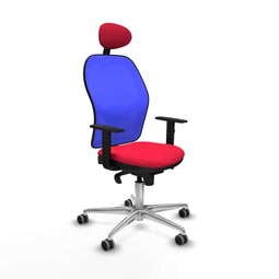 Jorquera Piqueras y Crespo 1D086G1 - Bureaustoel - Hoofdsteun en verstelbare hoogte - Rood