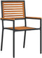 vidaXL - Stapelbare - Tuinstoelen - 2 - stuks - Zwart - Poly - Rattan