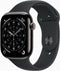 Apple Watch Series 11 - Smartwatch - GPS + Cellular - 46mm - Titanium - Sportbandje M/L - Zwart