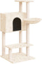 vidaXL - Kattenmeubel - met - sisal - krabpalen - 108,5 - cm - lichtgrijs