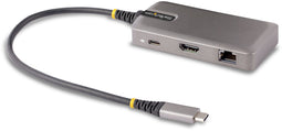 Startech.com USB-C Multiport Adapter - 4K 60Hz HDMI Mini Dock - 2x USB 3.2 Hub - Gigabit Ethernet - WWCB (0065030894005)