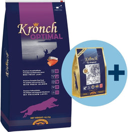 13,5 kg + 600 gr Kronch optimal puppy met gratis kronch 100% zalmsnacks hondenvoer