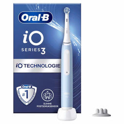 Oral-B iO 3S - Elektrische Tandenborstel - Micro-vibraties en Poetsdruksensor - IJs Blauw