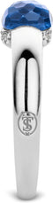TI SENTO Ring 12111DB - Zilveren dames ring - Gerhodineerd - Blauw